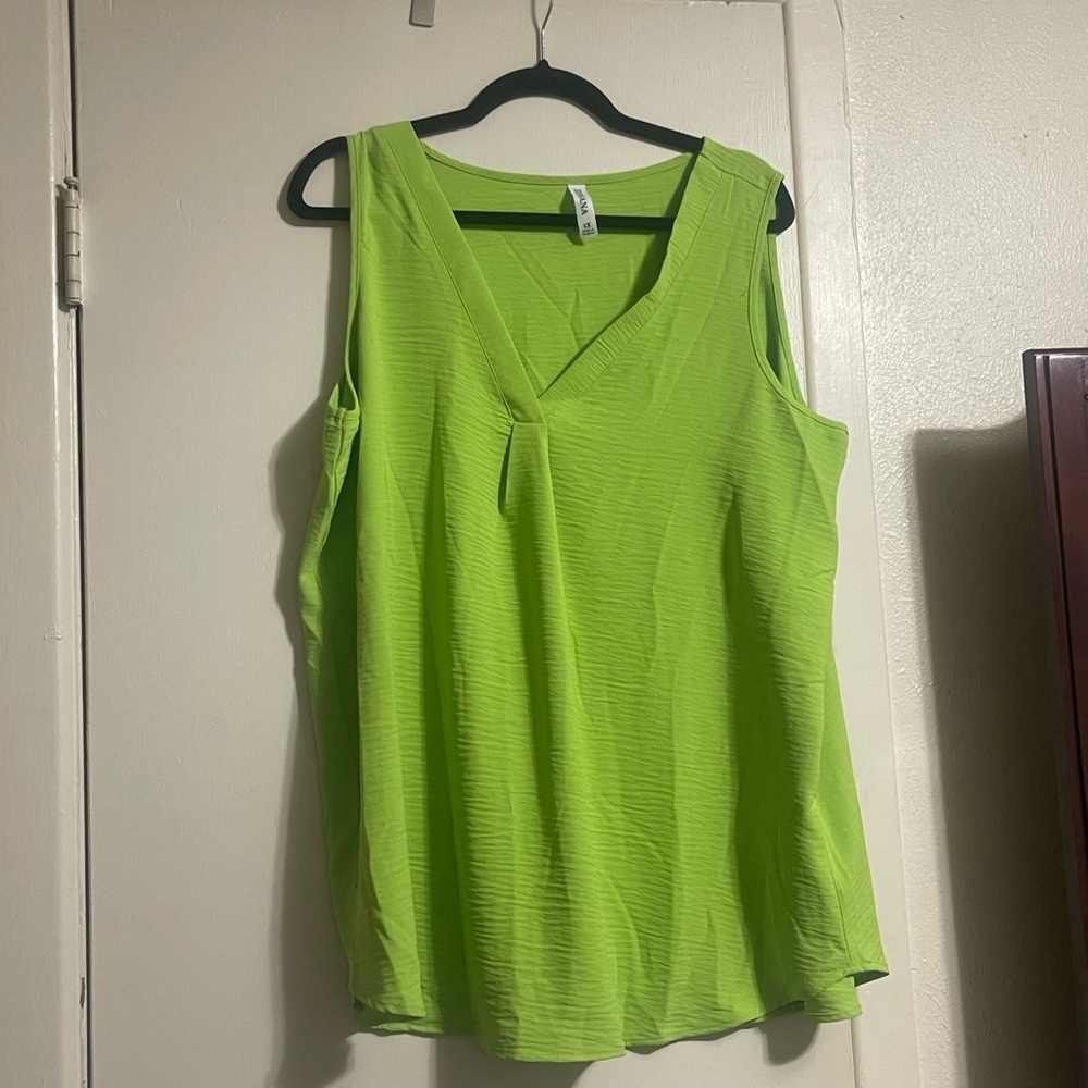 NaNa Green Relaxed Tank Top